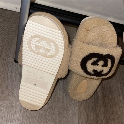 gucci sherpa slippers|types of Gucci slippers.